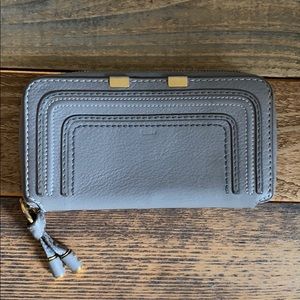 Chloé Marcie Zip Wallet Grey